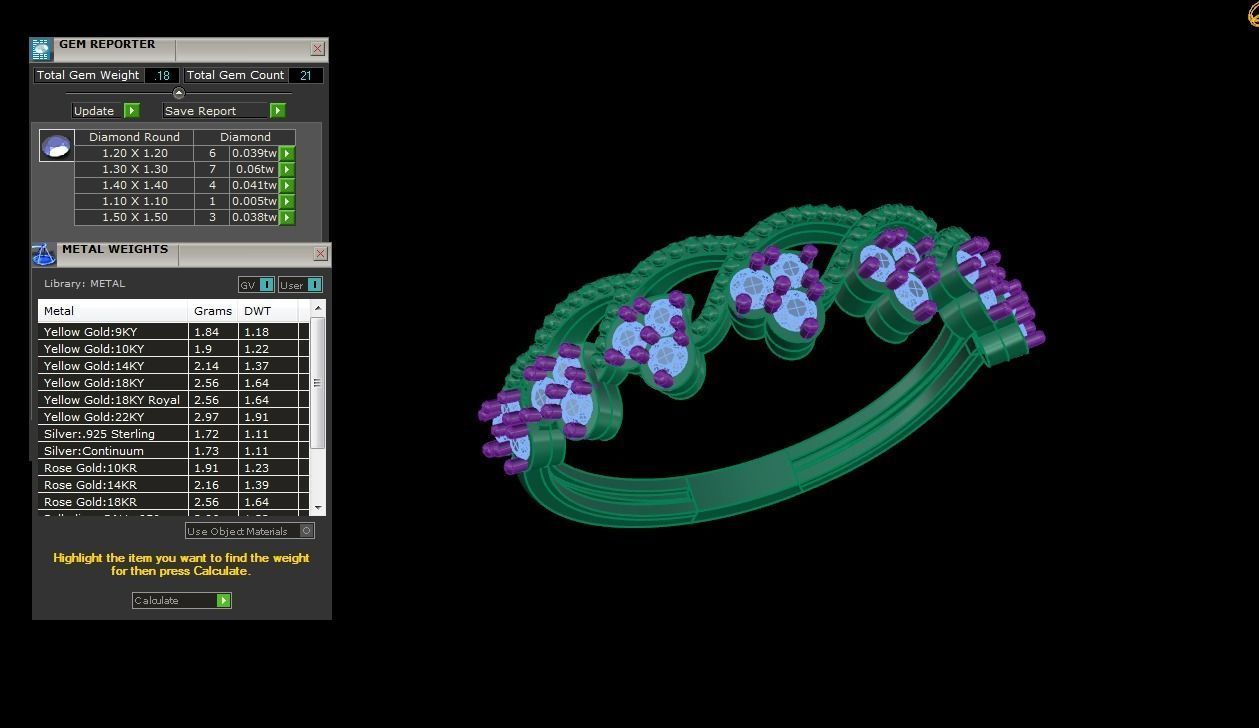 Light Wt Ring - 58 3D print model_3