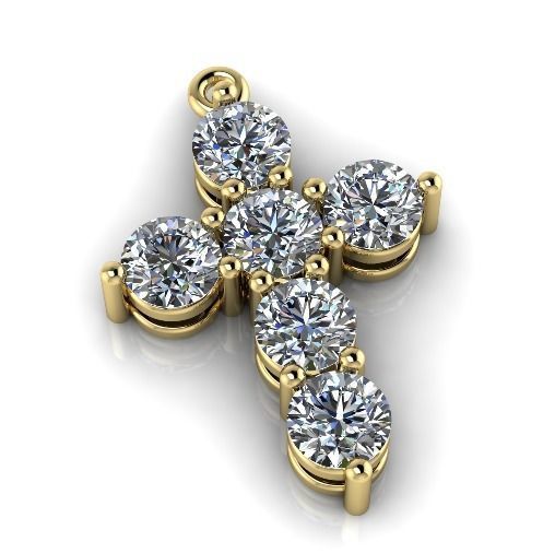 Cross Pendant Model 3136 3D print model_1