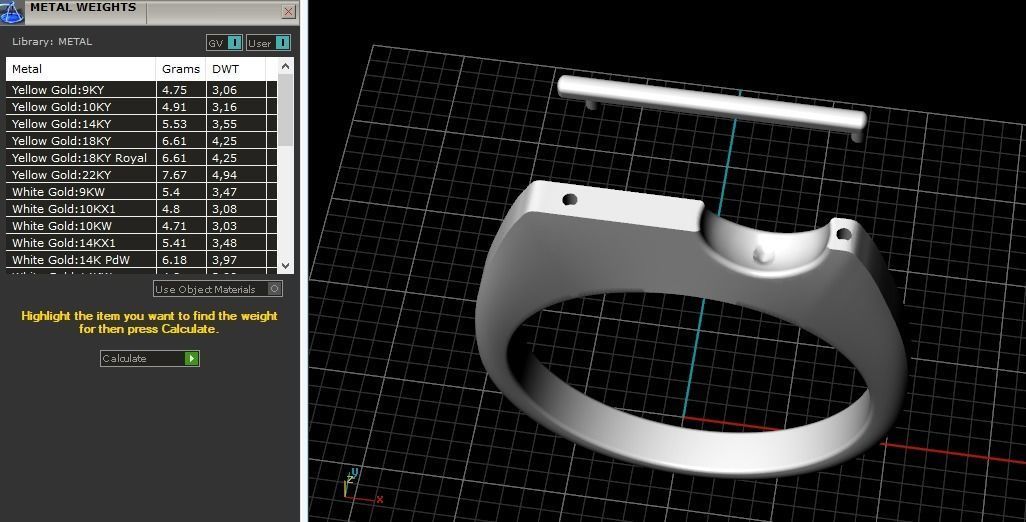 Ring Dancing diamond Model 3112 3D print model_8