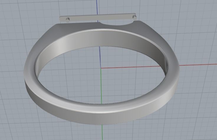 Ring Dancing diamond Model 3112 3D print model_4