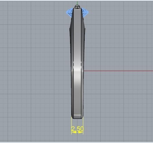 Ring Dancing diamond Model 3112 3D print model_7