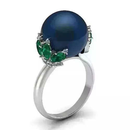 Pearl stone ring Model 3107
