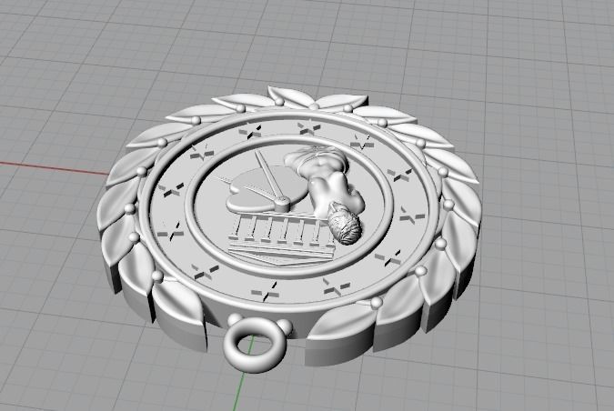 Coin pendant Model 3105 3D print model_5