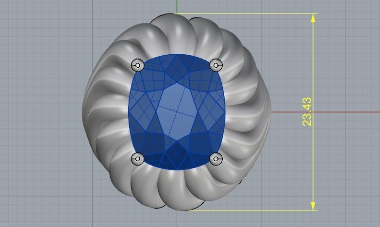 Womens ring Model 3102 3D print model_7