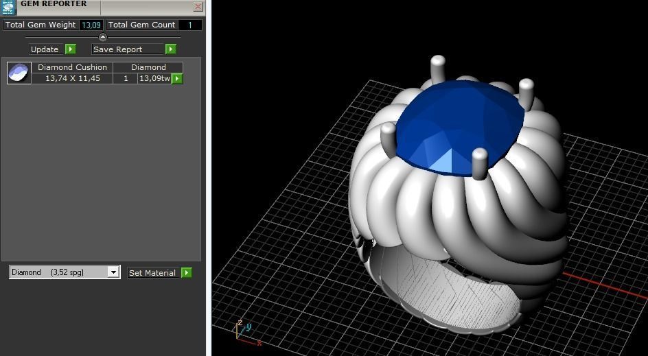 Womens ring Model 3102 3D print model_9