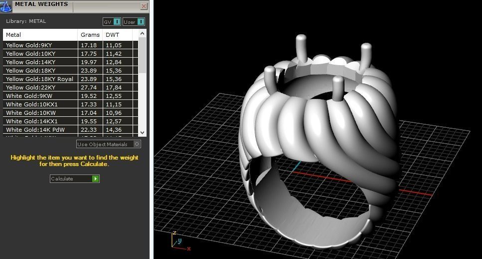 Womens ring Model 3102 3D print model_8