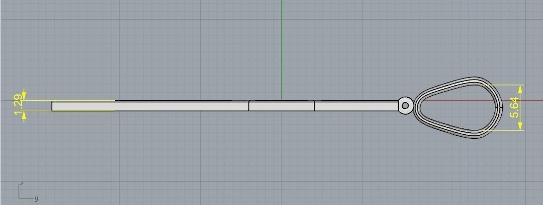 Pendant cross Model 3132 3D print model_7