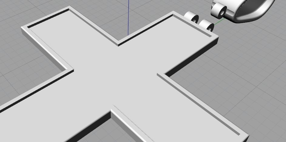 Pendant cross Model 3132 3D print model_5