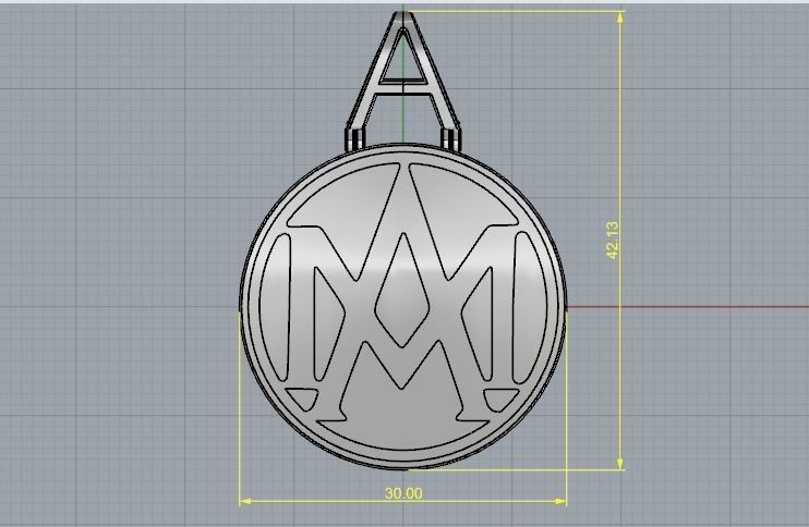 Pendant MA Model 3124 3D print model_6