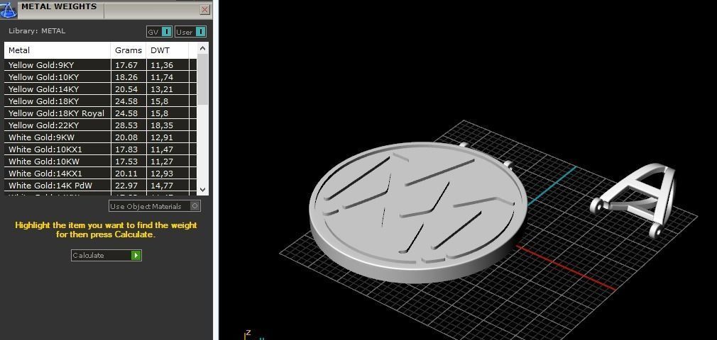 Pendant MA Model 3124 3D print model_8