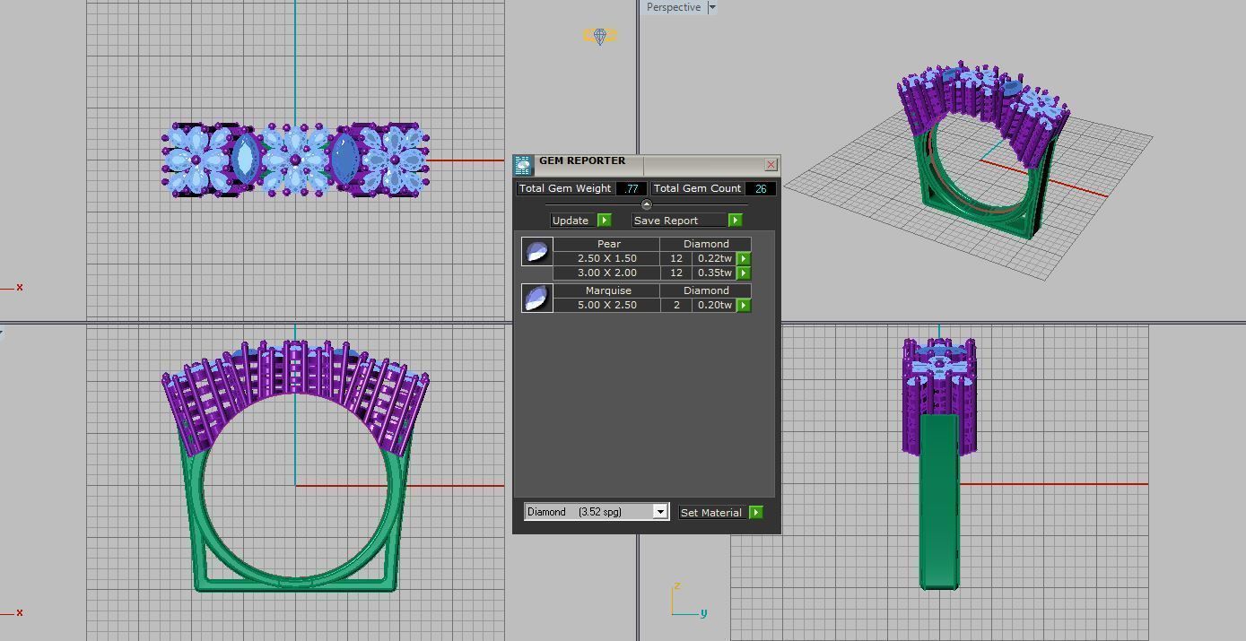 jewellry ring 3D print model_8