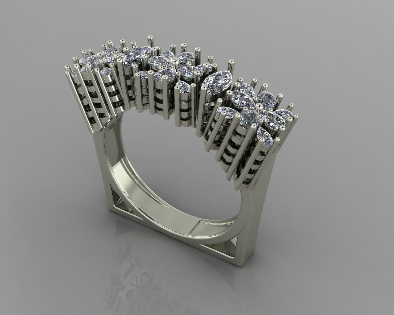 jewellry ring 3D print model_3