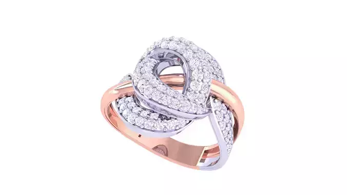 Women Vintage Ring 3dm STL OBJ FBX Renders Details