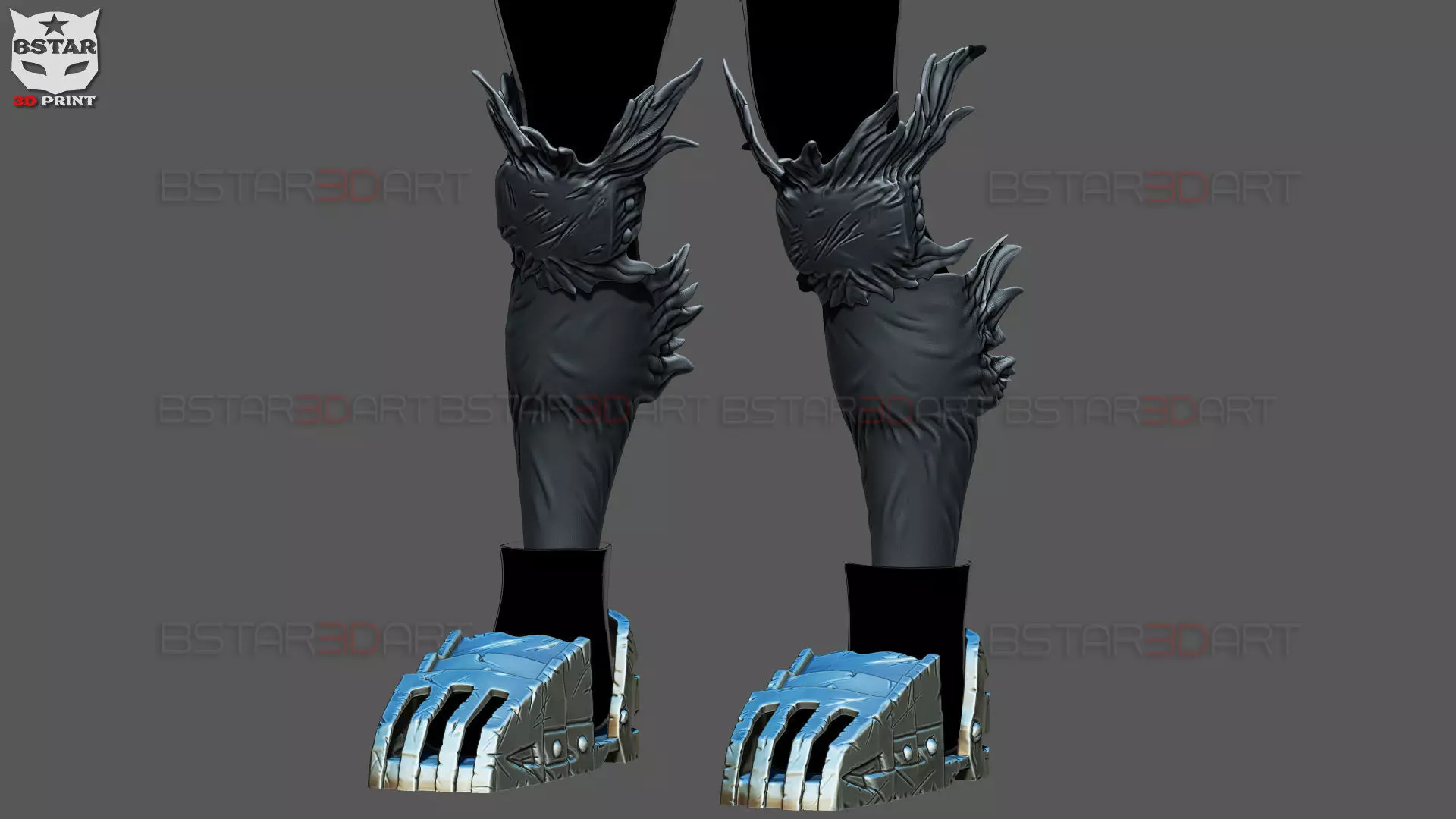 Dark Deku Legs Armor Suit - My Hero Academia Cosplay 3D Model Collection_0