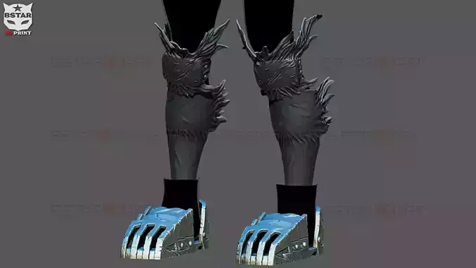 Dark Deku Legs Armor Suit - My Hero Academia Cosplay 3D Model Collection