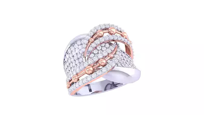 Women Vintage Ring 3dm STL OBJ FBX Renders Details