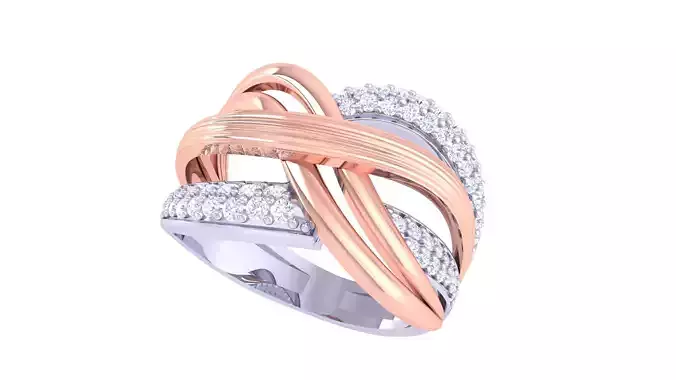 Women Vintage Ring 3dm STL OBJ FBX Renders Details