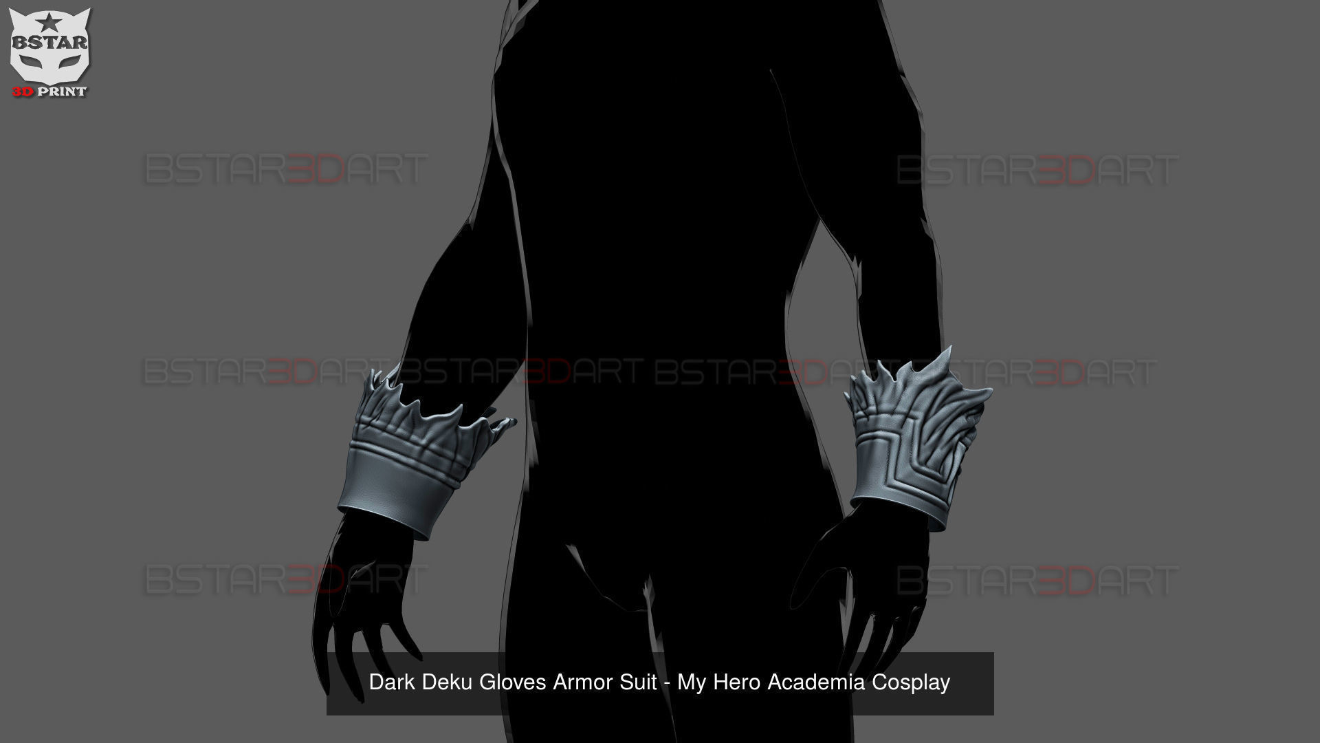 Dark Deku Armor Suit  - My Hero Academia Cosplay 3D Model Collection_11