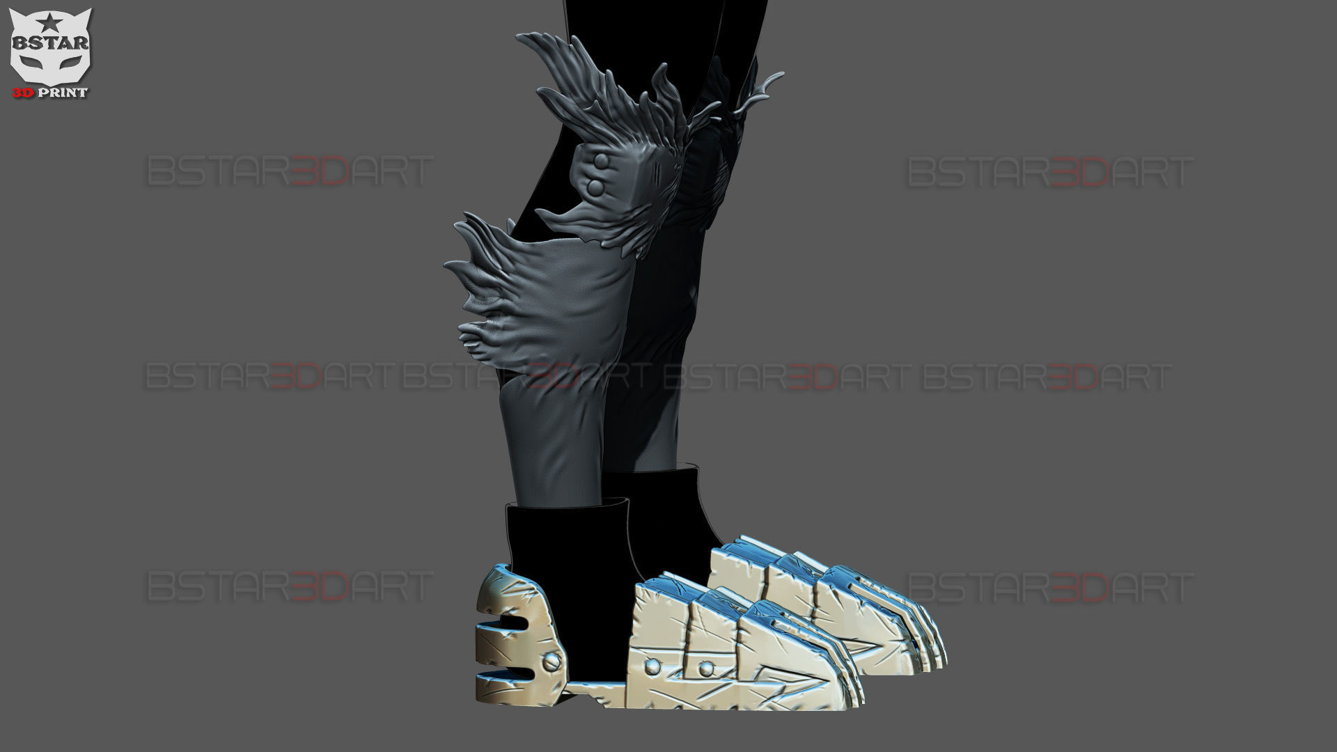 Dark Deku Armor Suit  - My Hero Academia Cosplay 3D Model Collection_6