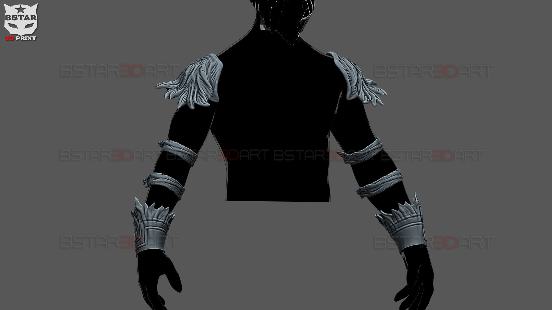 Dark Deku Armor Suit  - My Hero Academia Cosplay 3D Model Collection_2
