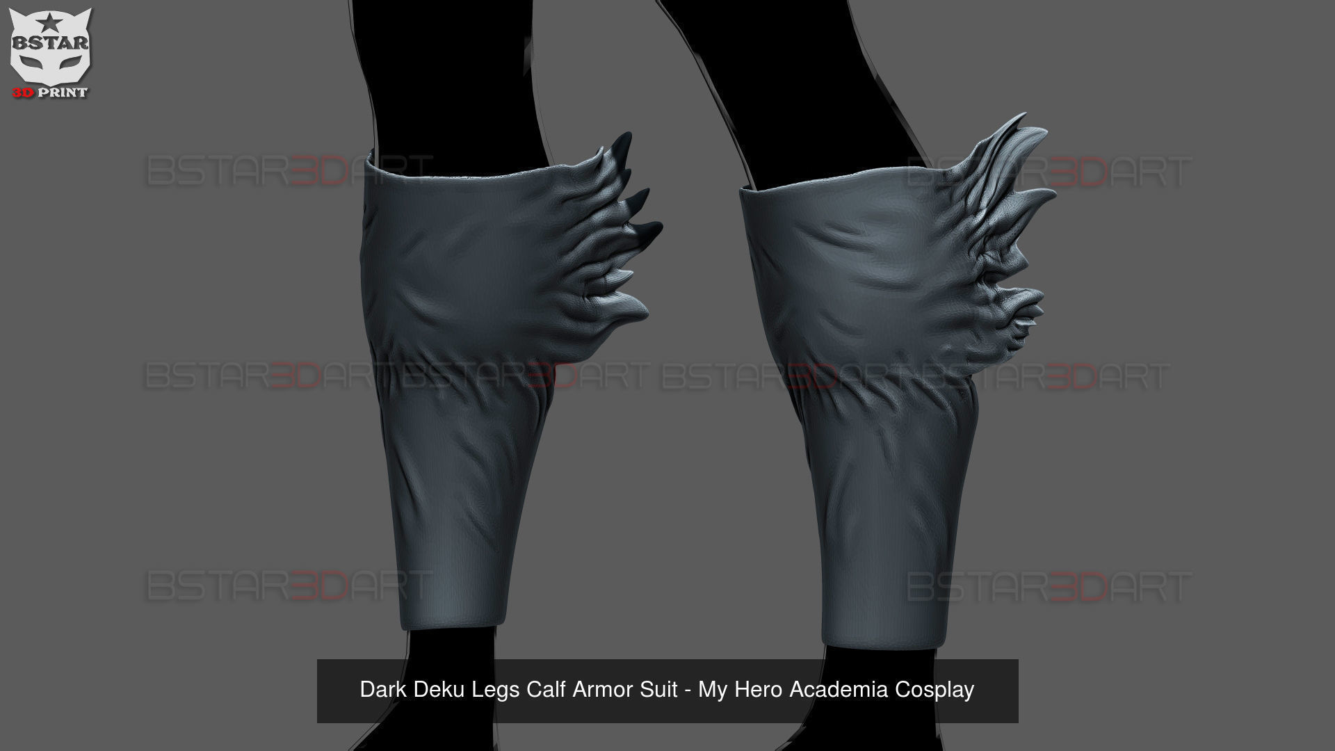 Dark Deku Armor Suit  - My Hero Academia Cosplay 3D Model Collection_10