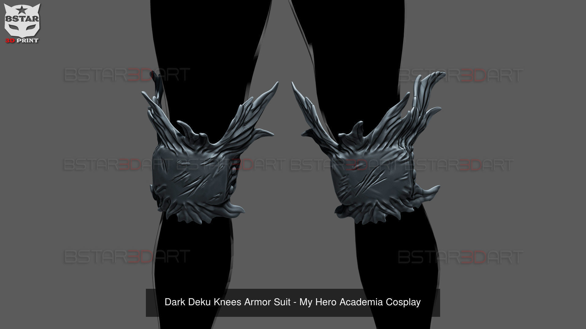 Dark Deku Armor Suit  - My Hero Academia Cosplay 3D Model Collection_12