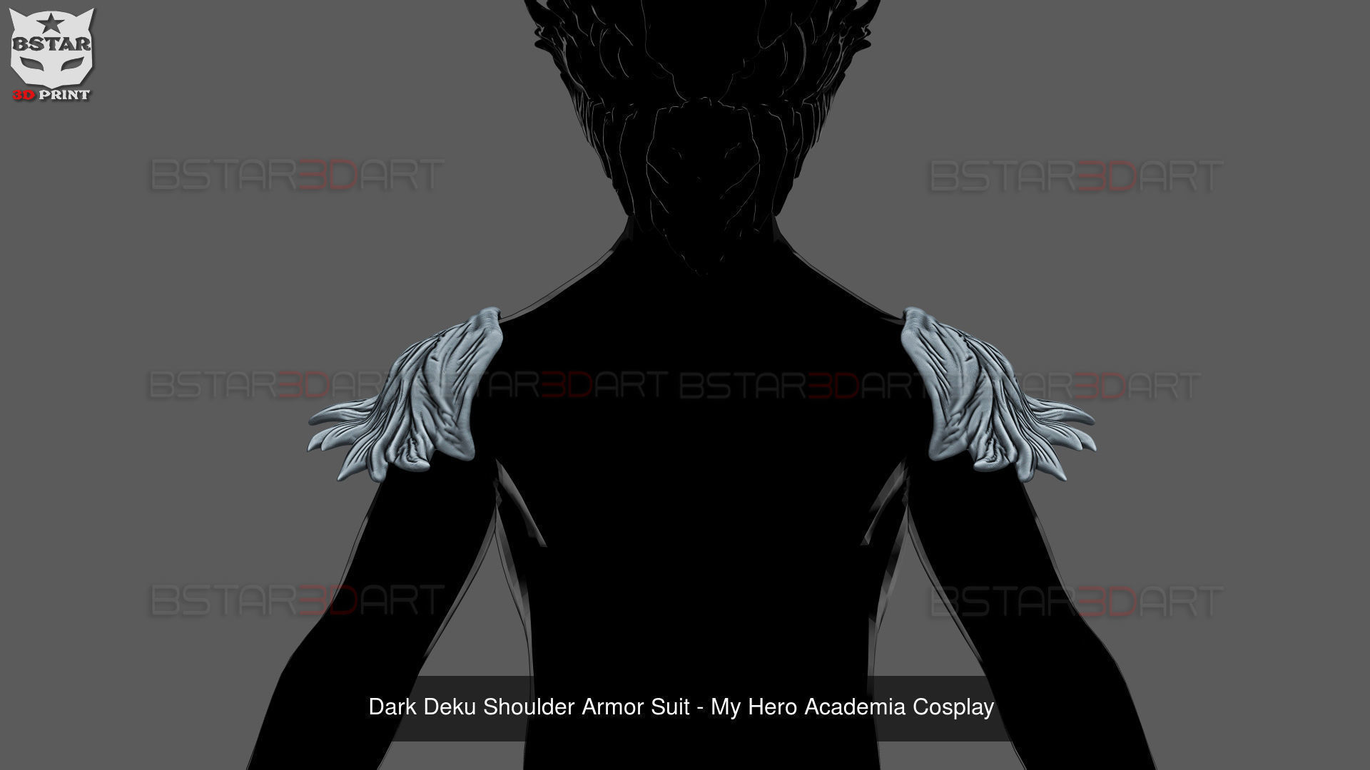 Dark Deku Armor Suit  - My Hero Academia Cosplay 3D Model Collection_14