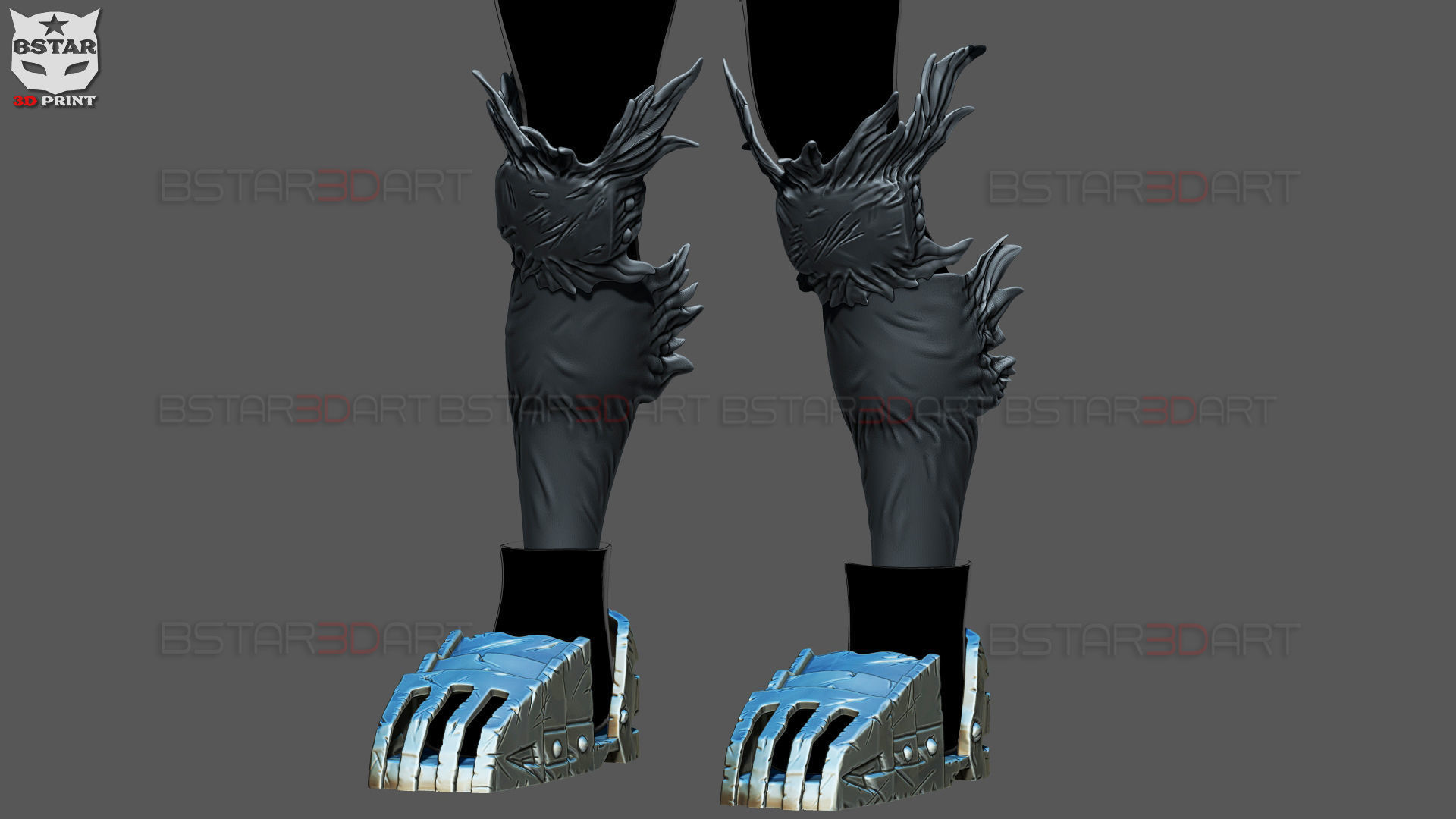 Dark Deku Armor Suit  - My Hero Academia Cosplay 3D Model Collection_4