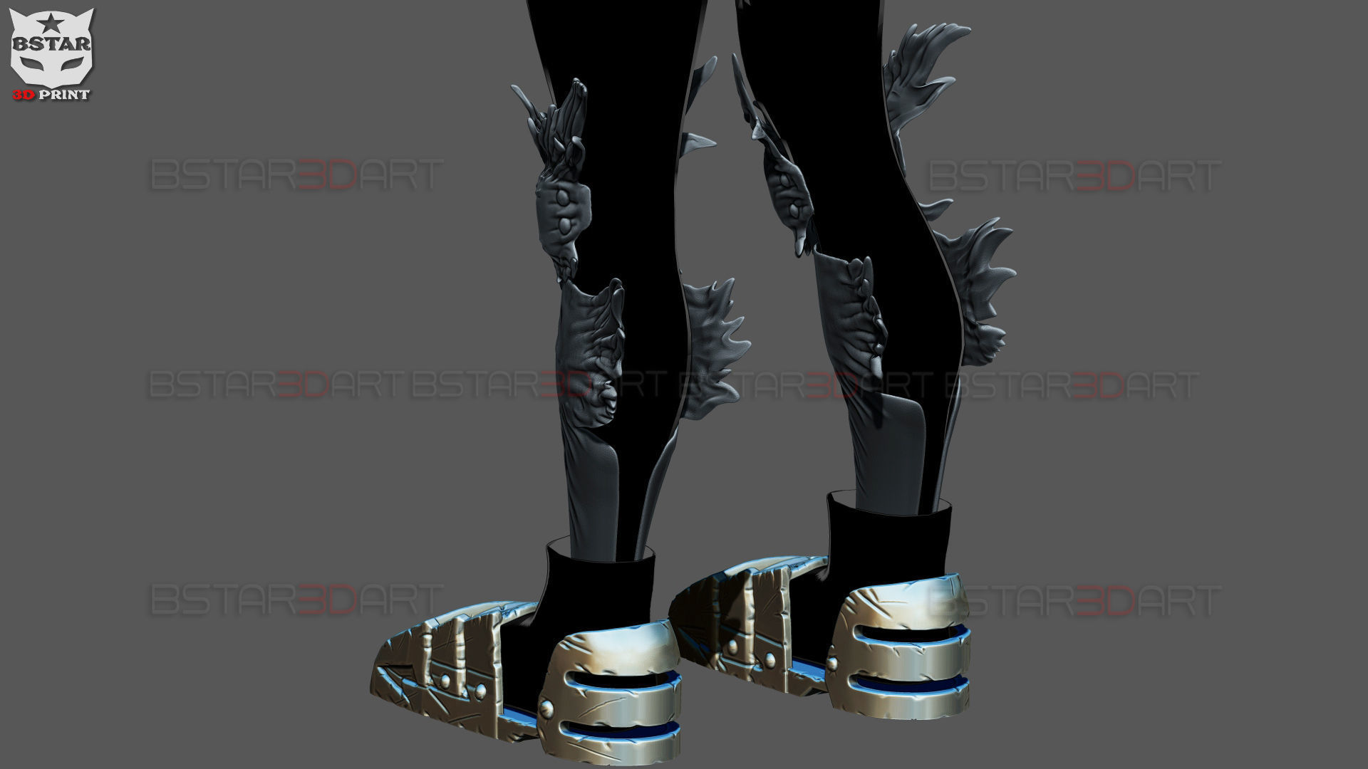 Dark Deku Armor Suit  - My Hero Academia Cosplay 3D Model Collection_3