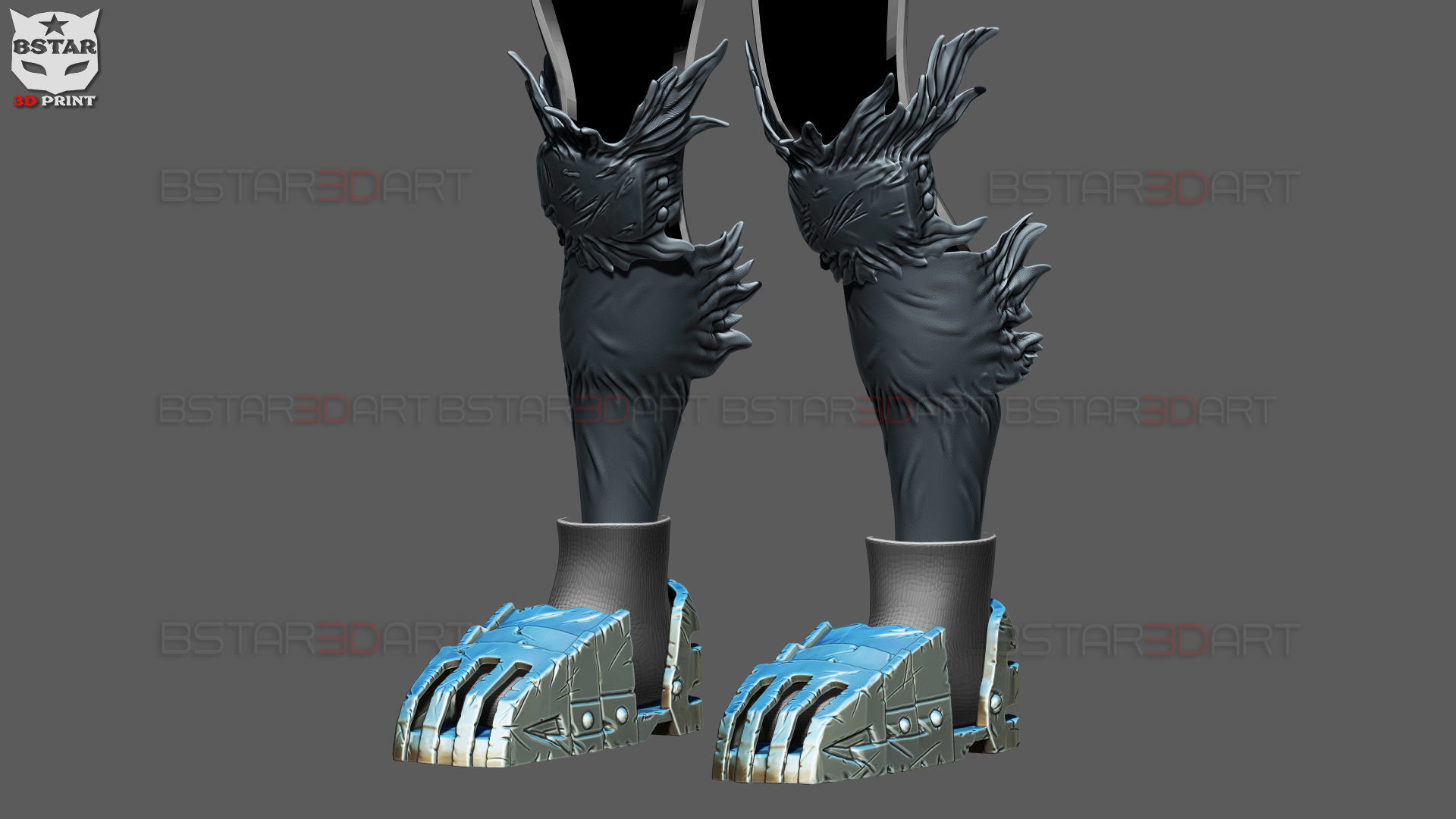 Dark Deku Armor Suit  - My Hero Academia Cosplay 3D Model Collection_7