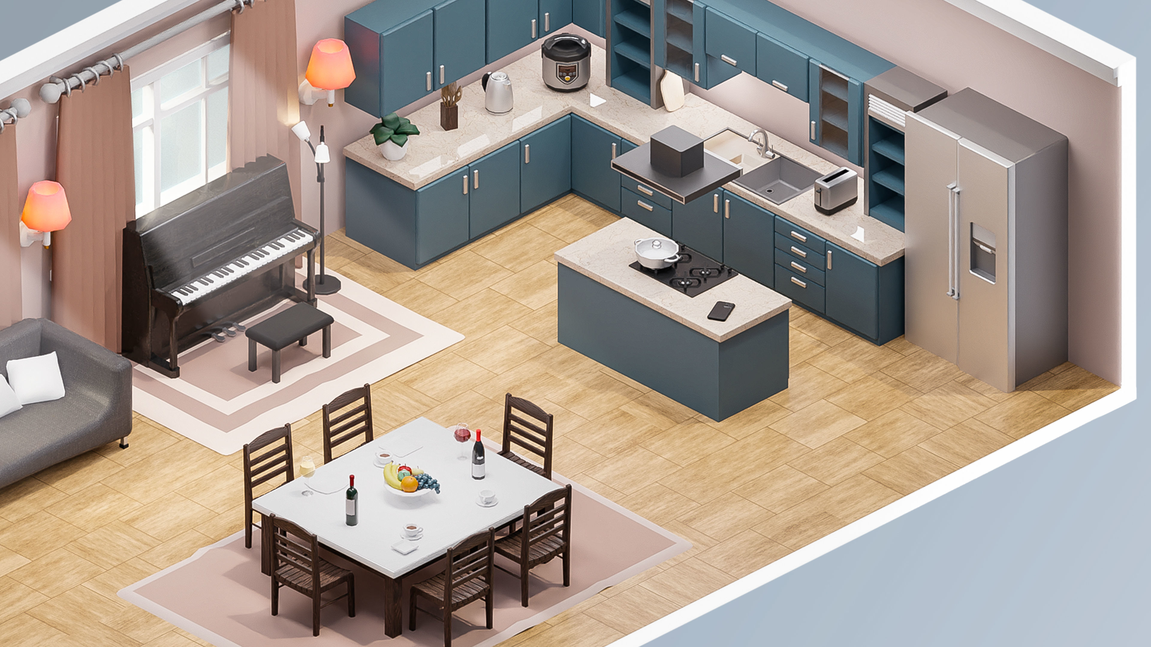 Room 36 Low-poly 3D model_2