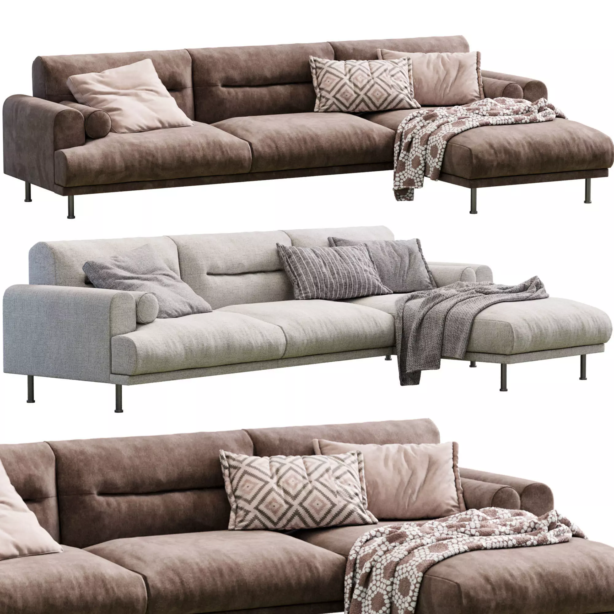Sofa Langaryd By Ikea 3D model_0