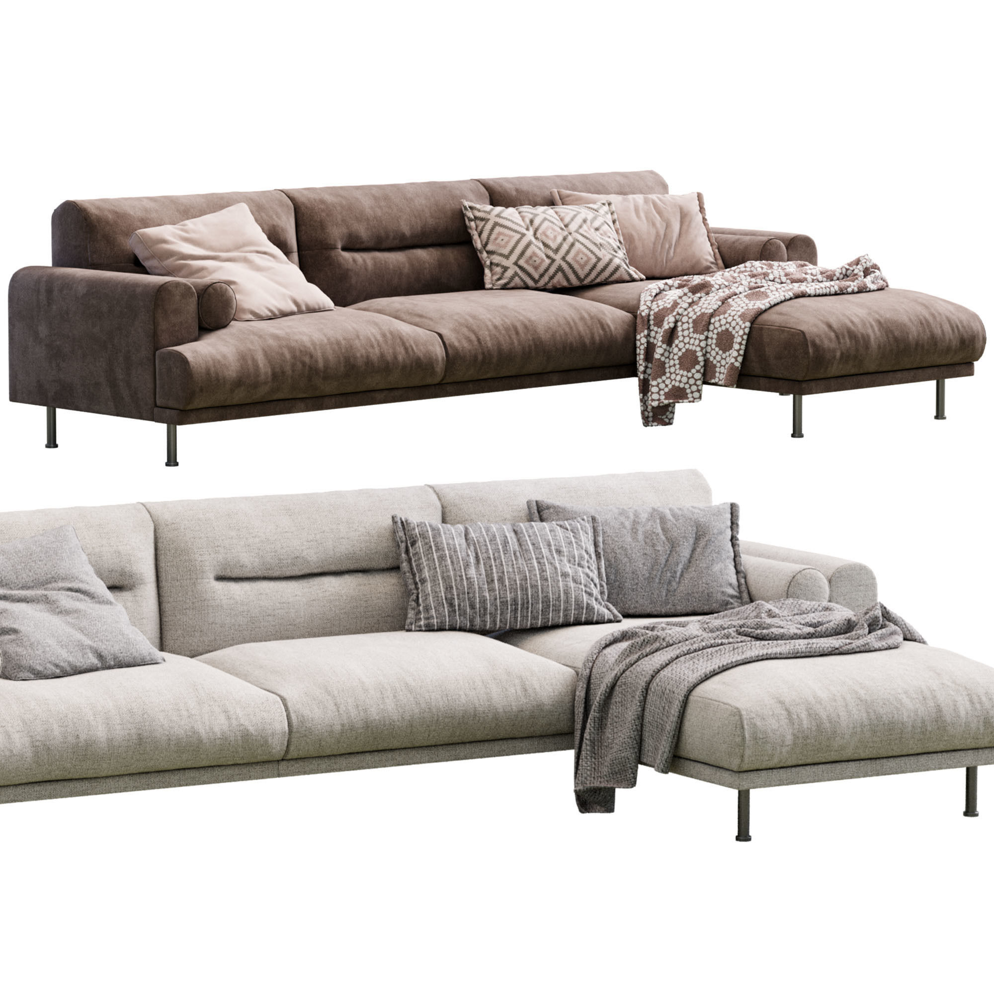 Sofa Langaryd By Ikea 3D model_5