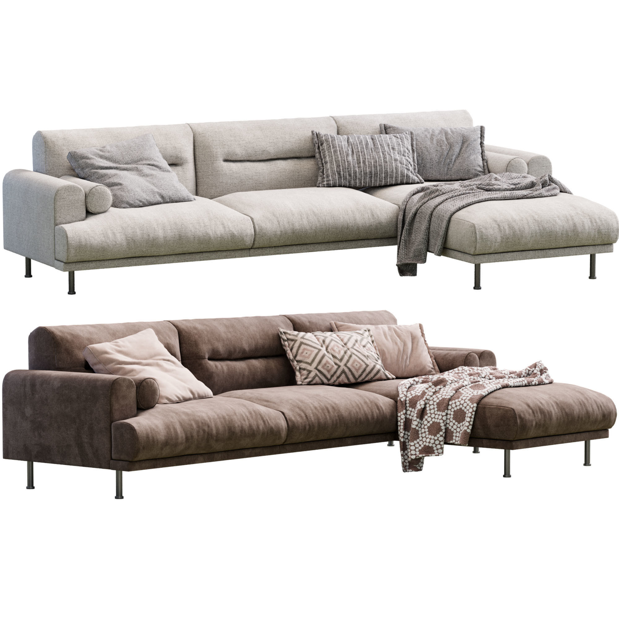 Sofa Langaryd By Ikea 3D model_4