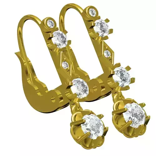 Diamond Hoop Earring