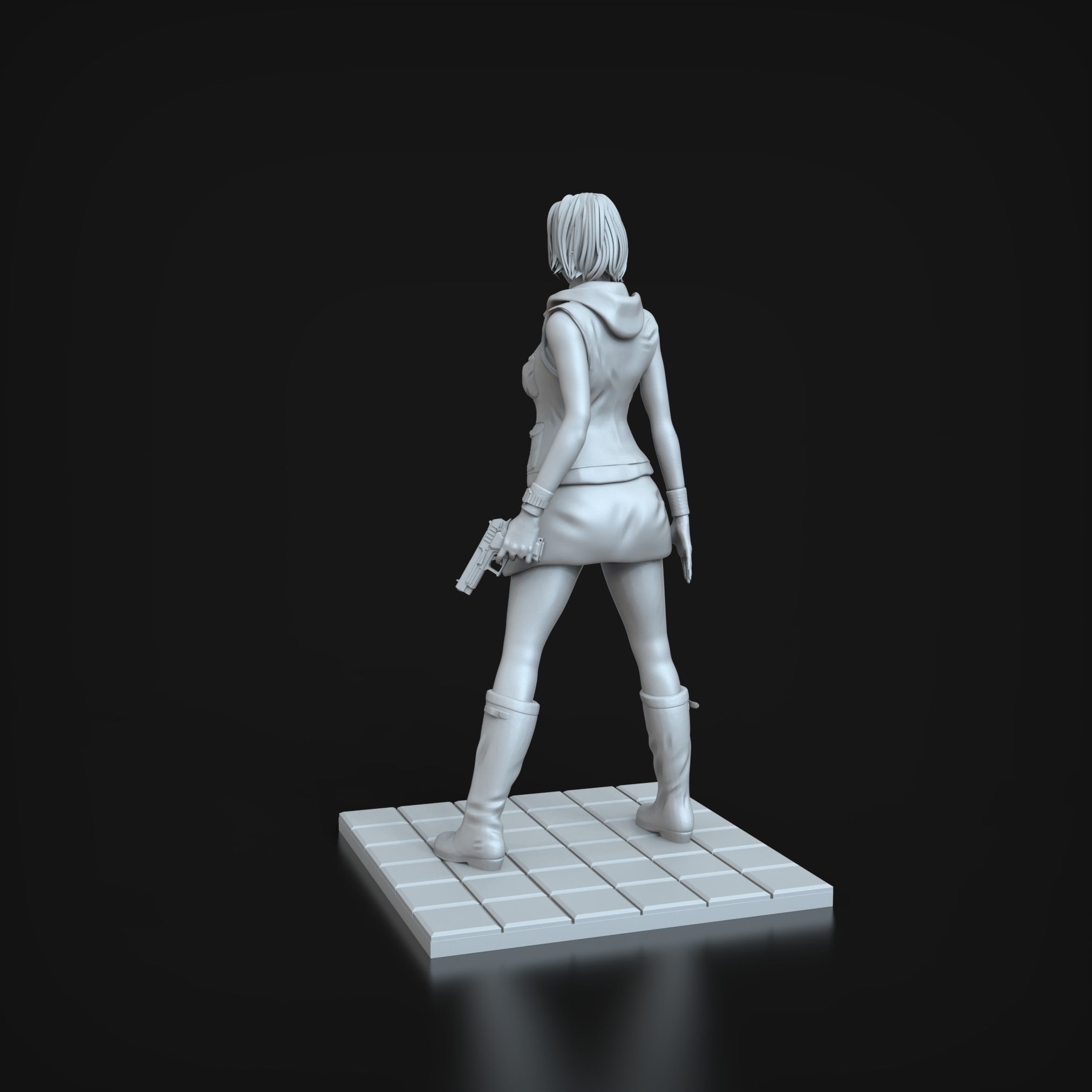 STL Heather Mason Silent hill 3 3D print model_10