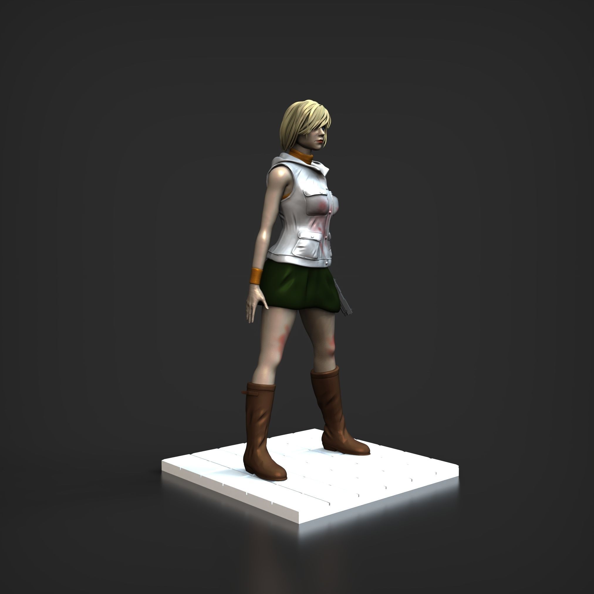 STL Heather Mason Silent hill 3 3D print model_7