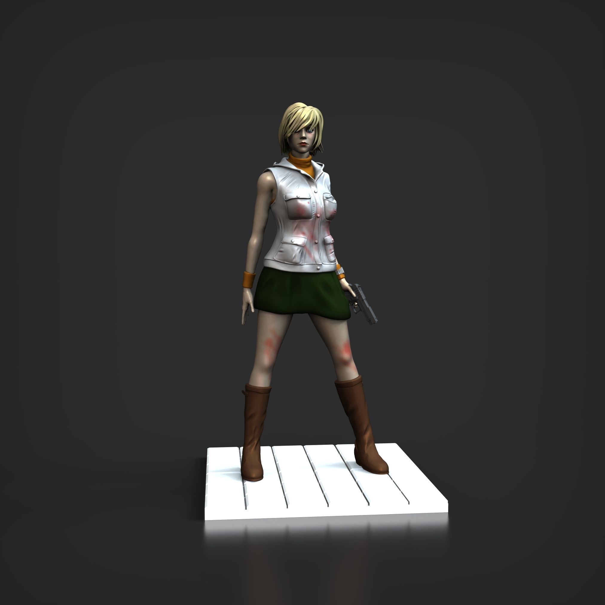 STL Heather Mason Silent hill 3 3D print model_2