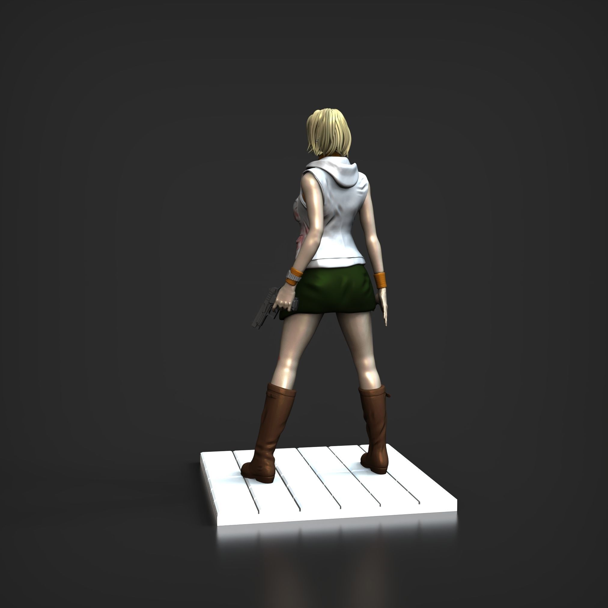 STL Heather Mason Silent hill 3 3D print model_5