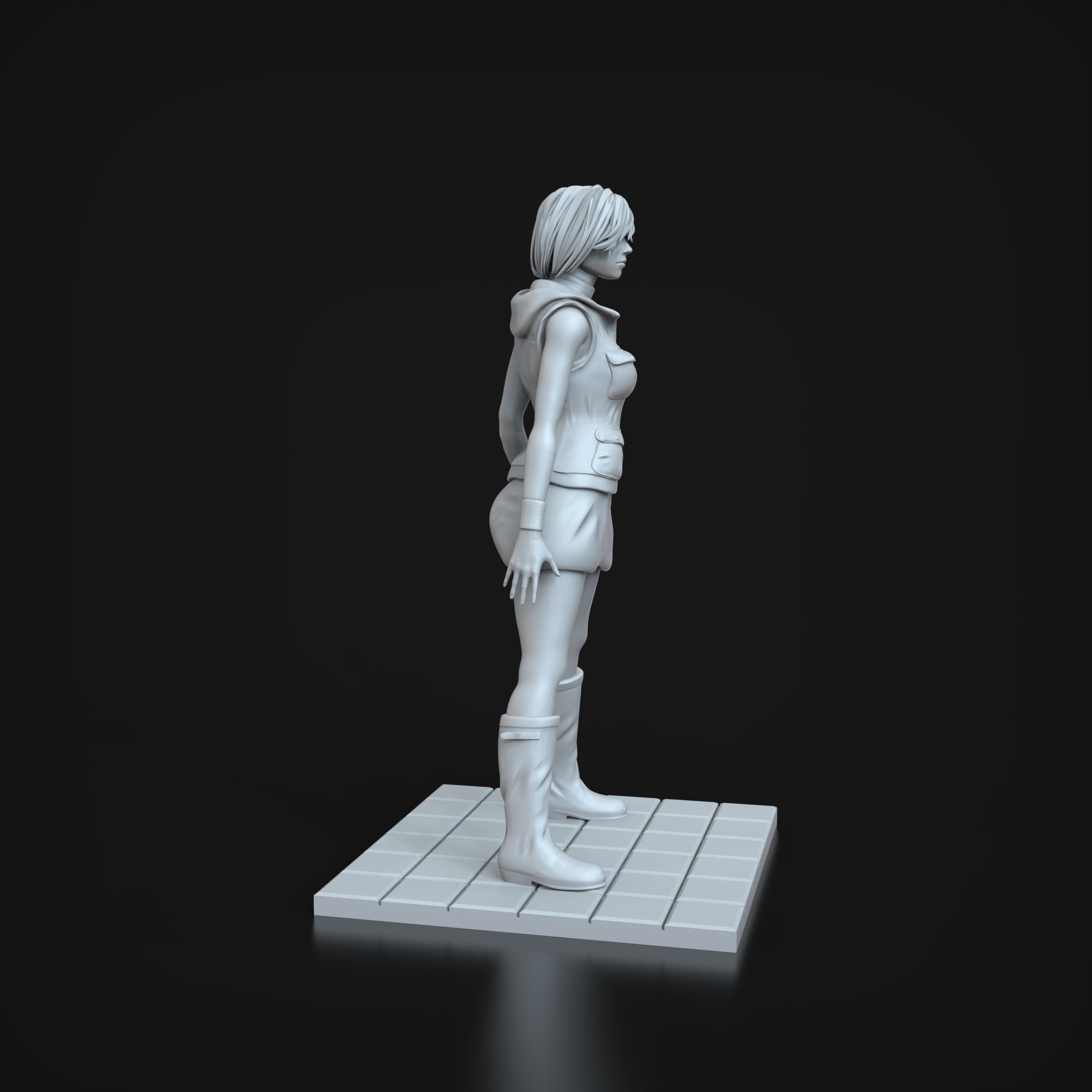 STL Heather Mason Silent hill 3 3D print model_12