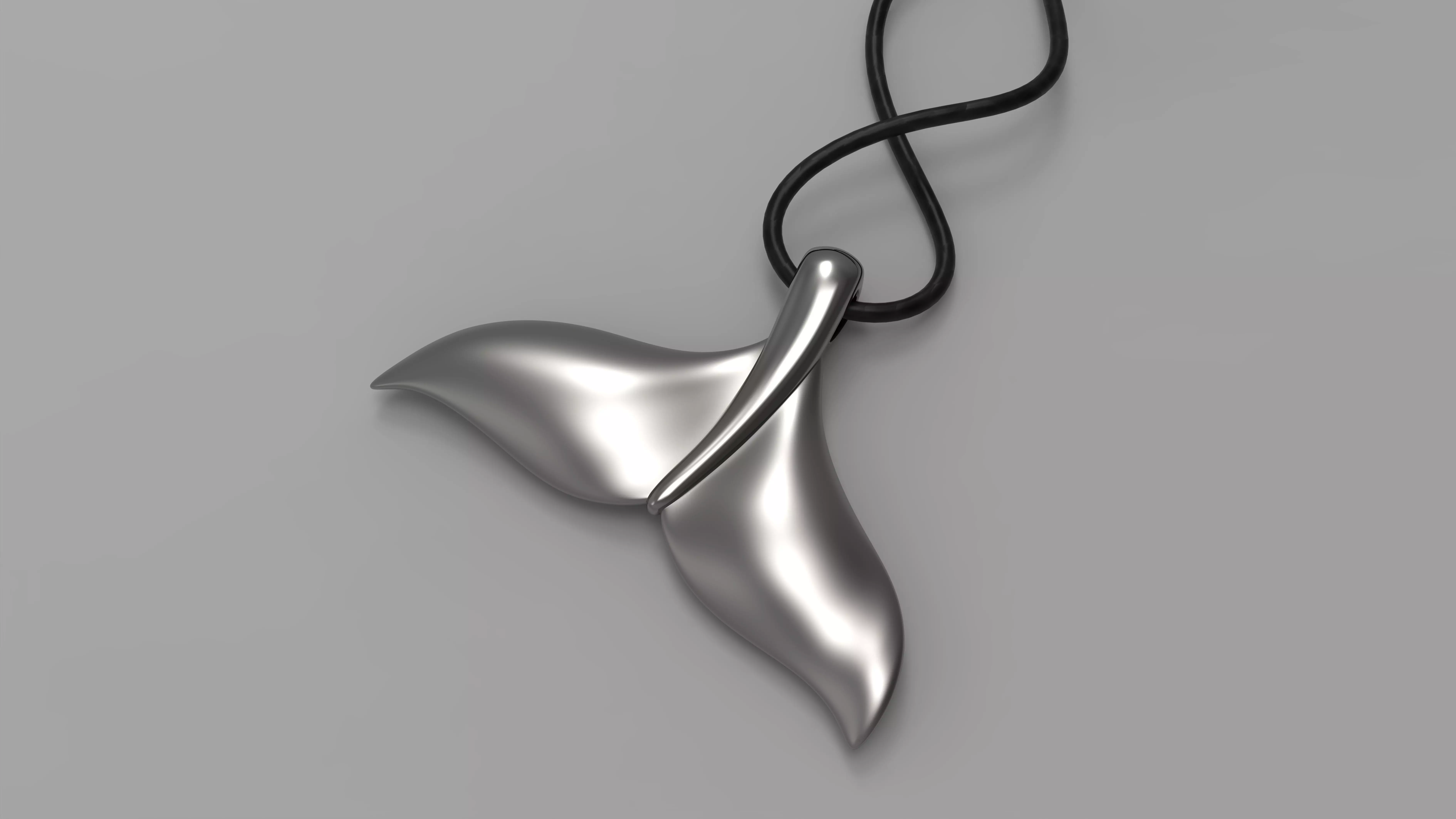 WHALE TAIL PENDANT printable 3D print model