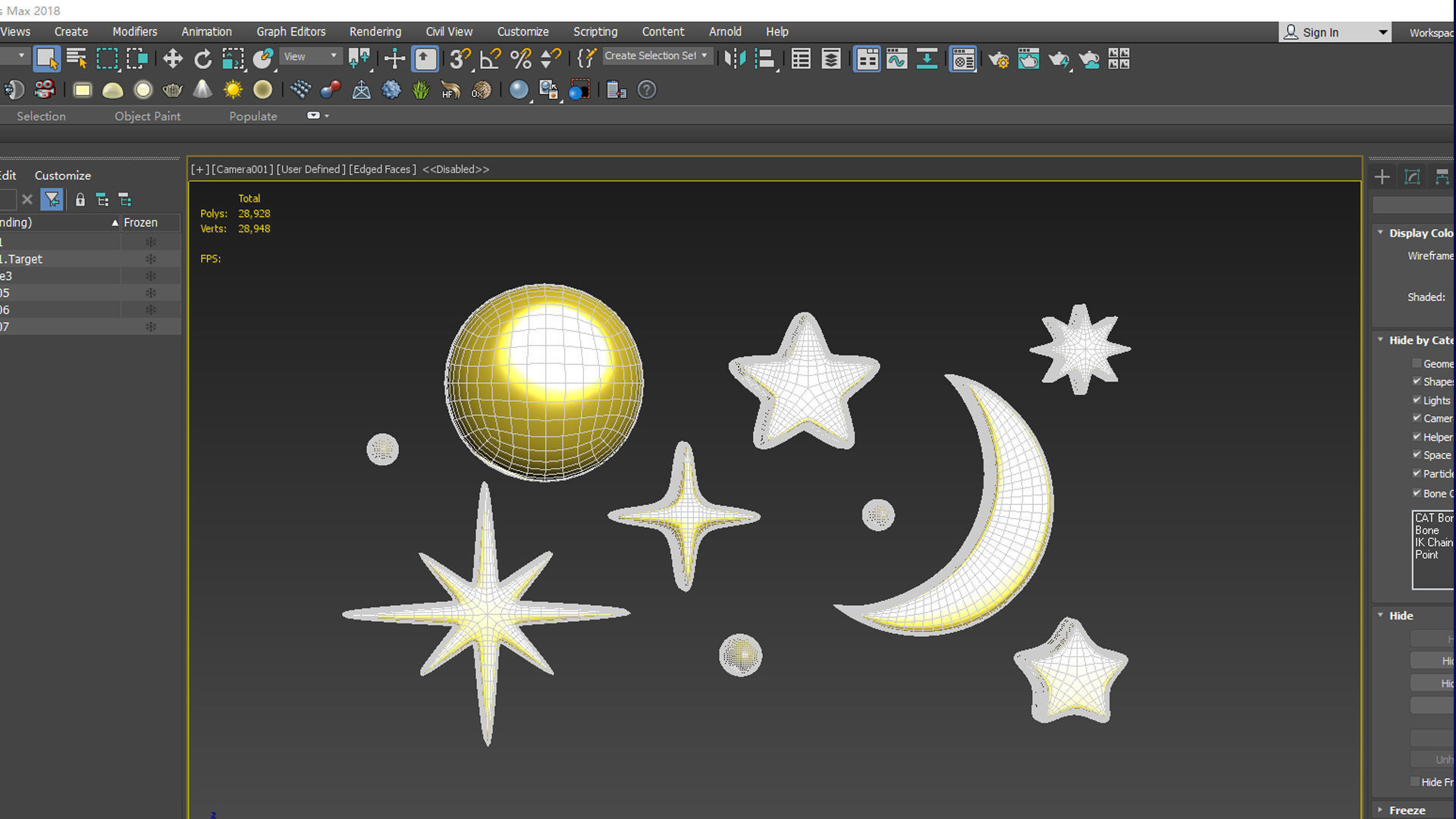  Cartoon star Pack Stars  3D model 3D model_6