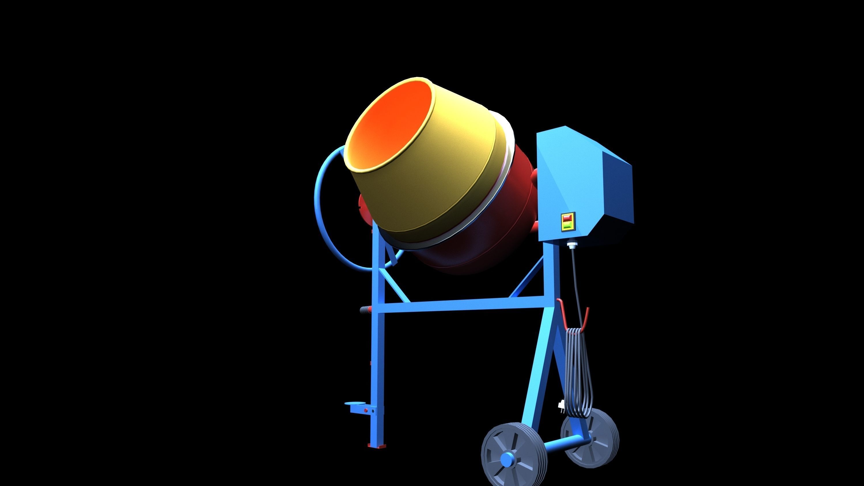 Cement mixer DESIGN 3D model_1