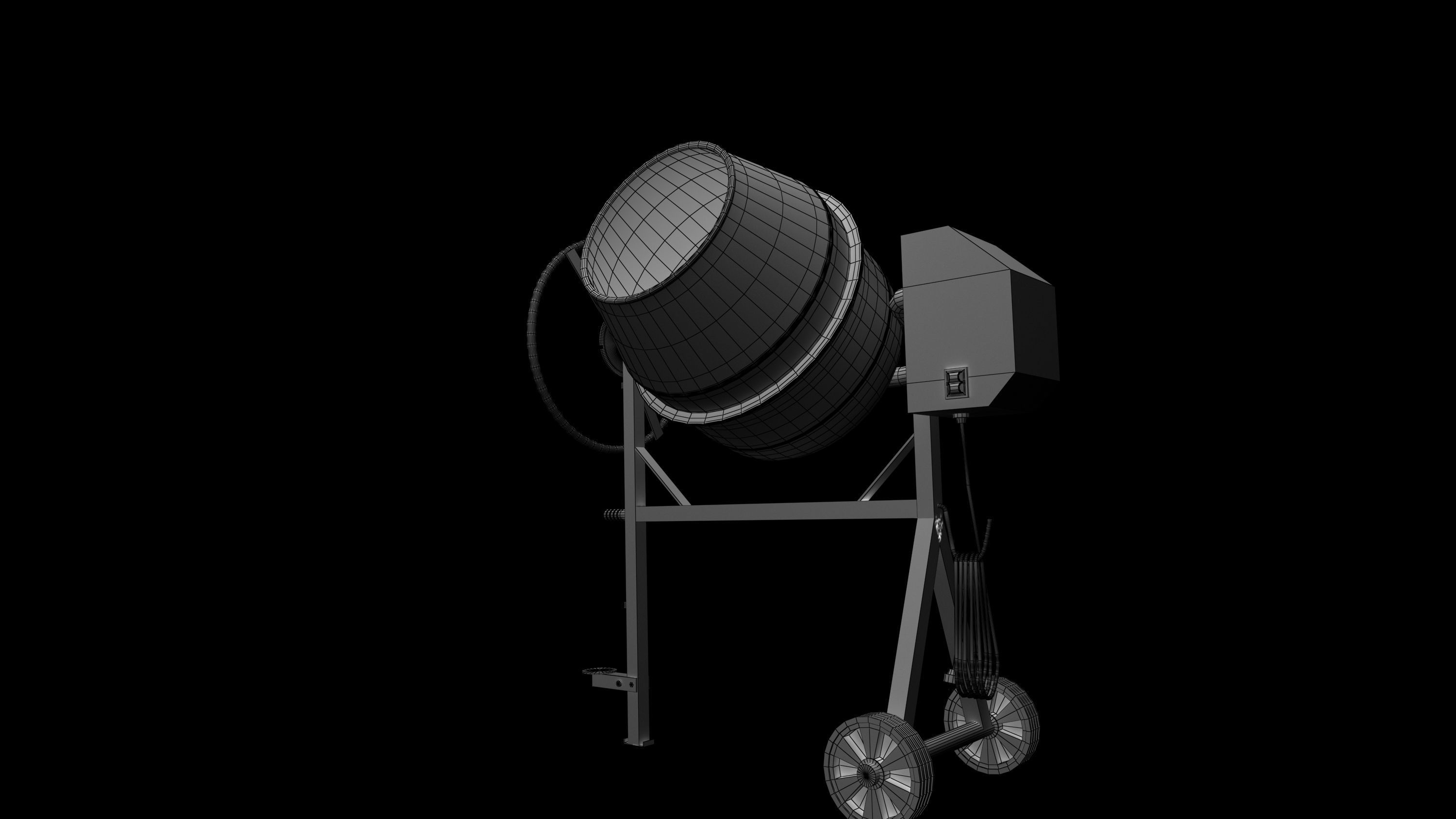 Cement mixer DESIGN 3D model_6