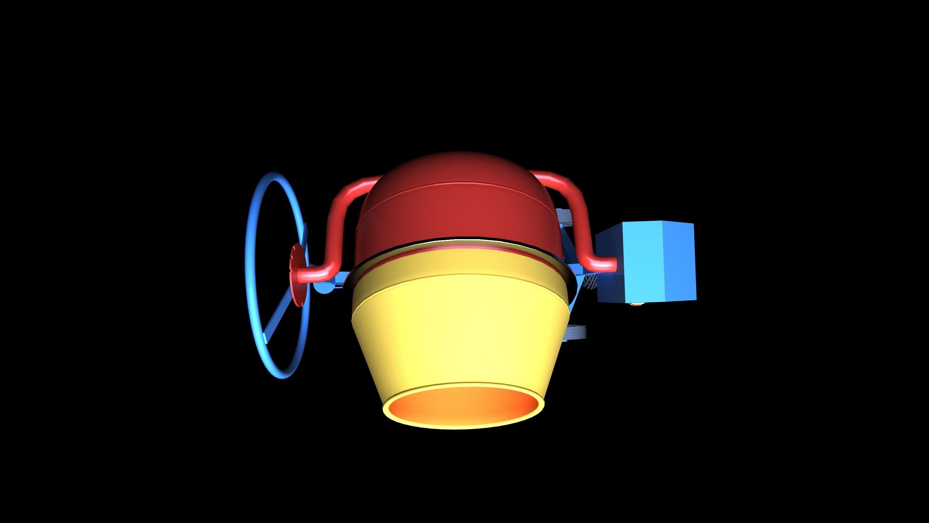 Cement mixer DESIGN 3D model_3