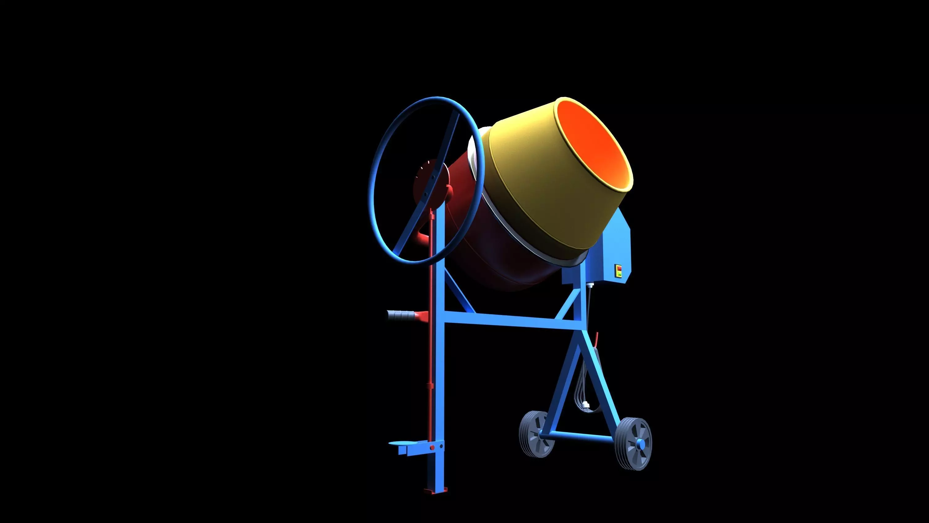 Cement mixer DESIGN 3D model_0