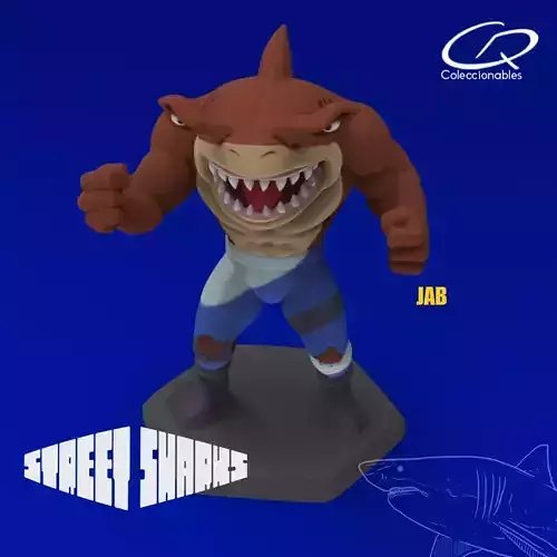 Street Sharks - Jab - Full Figure 3D print model