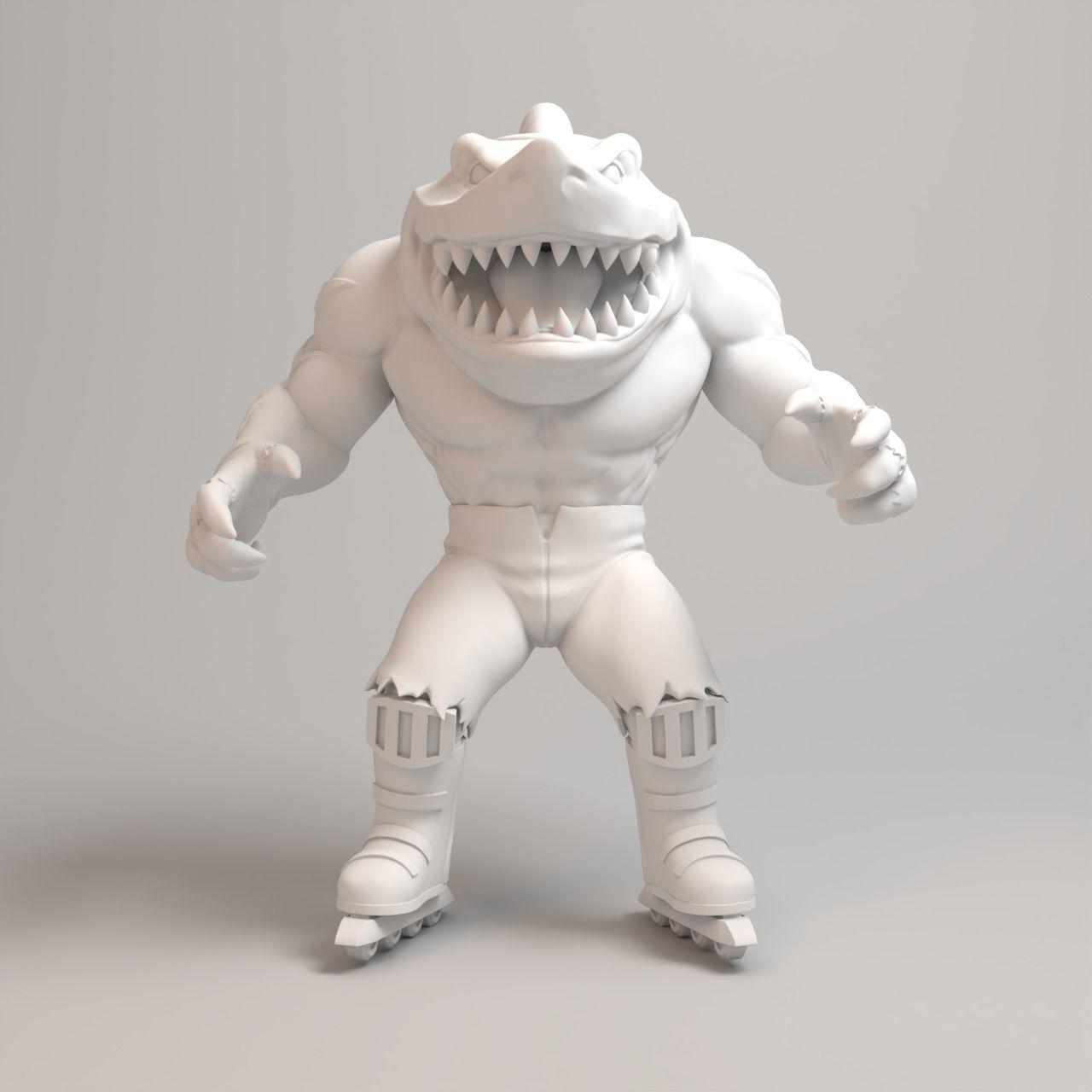 Street Sharks - Streex - Full figure 3D print model_8