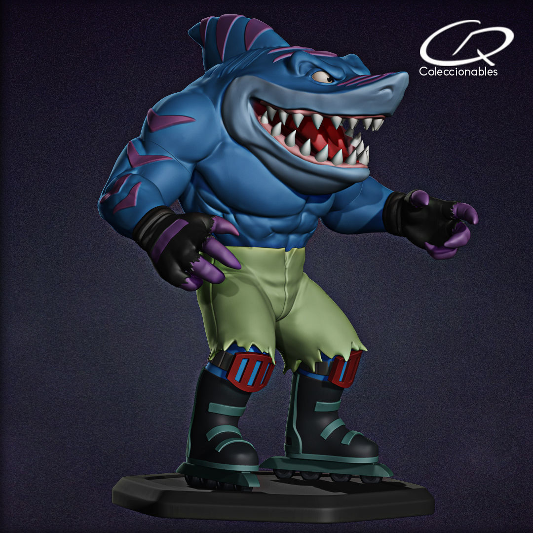 Street Sharks - Streex - Full figure 3D print model_20
