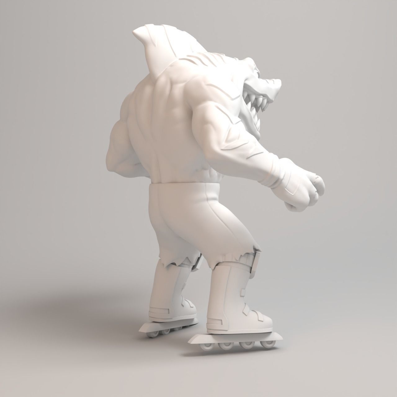 Street Sharks - Streex - Full figure 3D print model_16